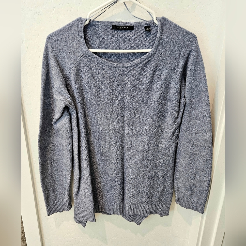 Cyrus Heather Gray Women's Crew Neck Sweater